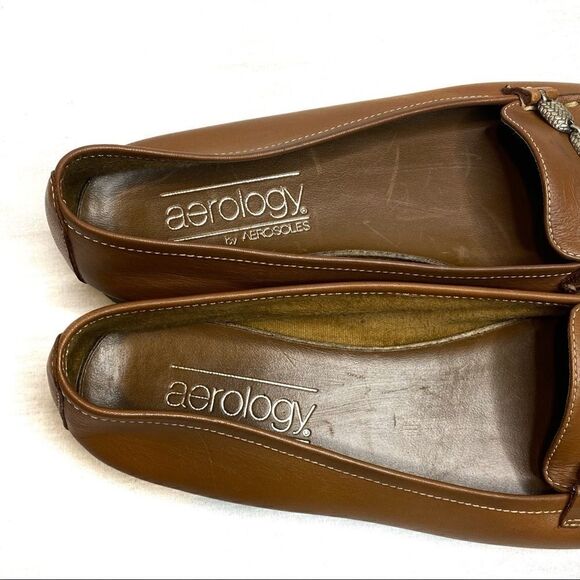 Aerology by Aerosoles camel leather loafers size 6 - Picture 5 of 16